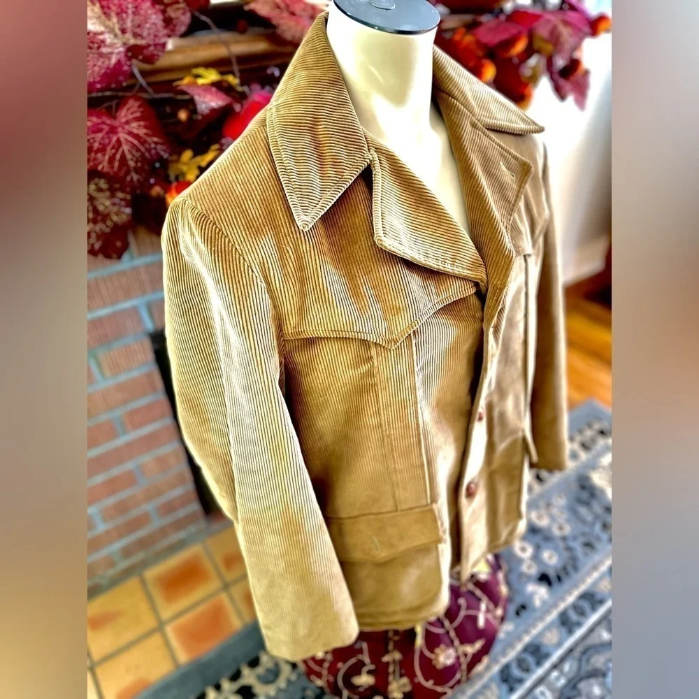 VINTAGE CORDUROY JACKET WITH PLUSH LINING - Picture 4 of 11